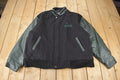 Vintage 1990s Jaguar Embroidered Leather & Wool Jacket Made In Canada Size XL