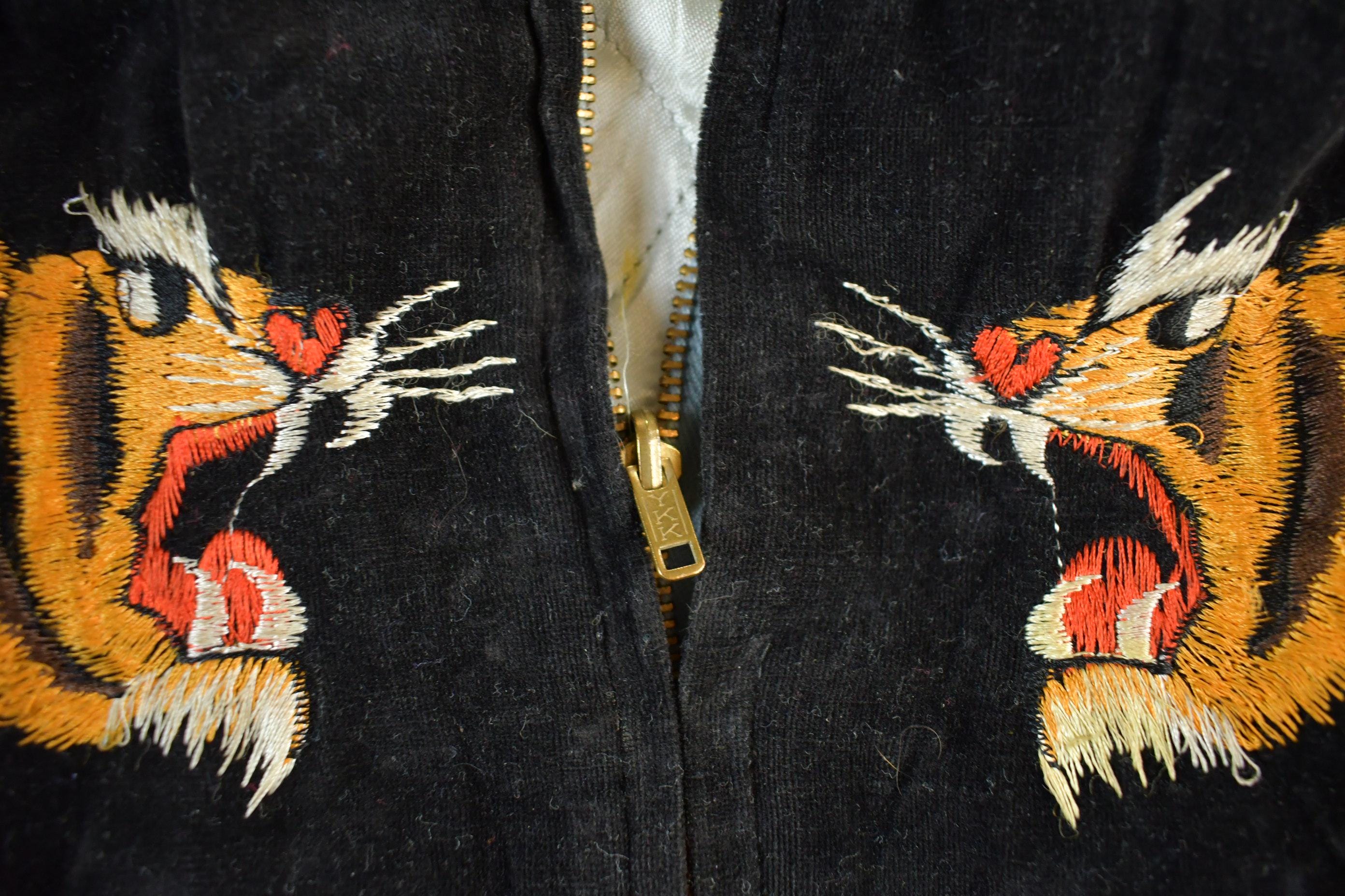 Vintage 1980s Sukajan USA Japan Souvinir Bomber Jacket Toddler-Youth XS