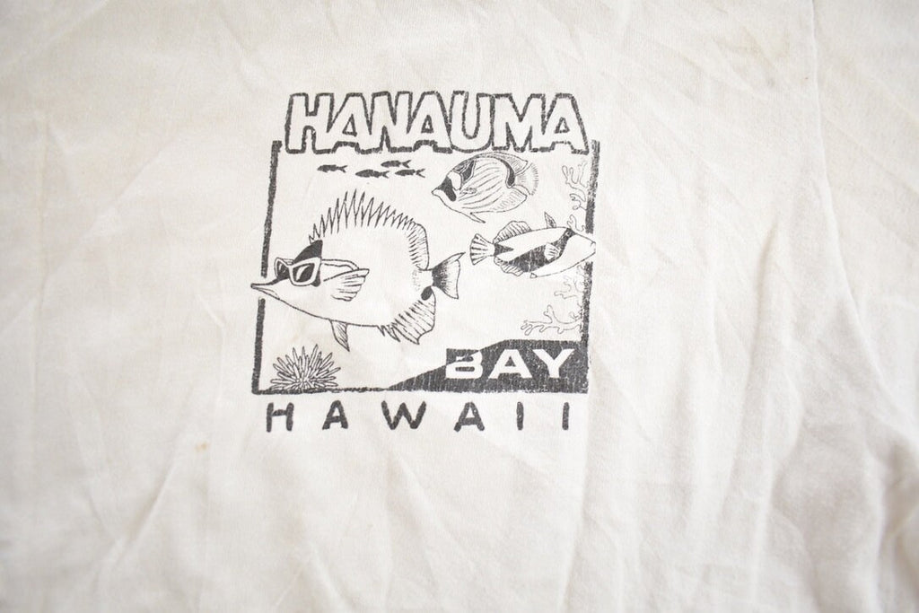 Vintage 1990s Hanauma Hawaii Souvenir Travel T Shirt Made In USA