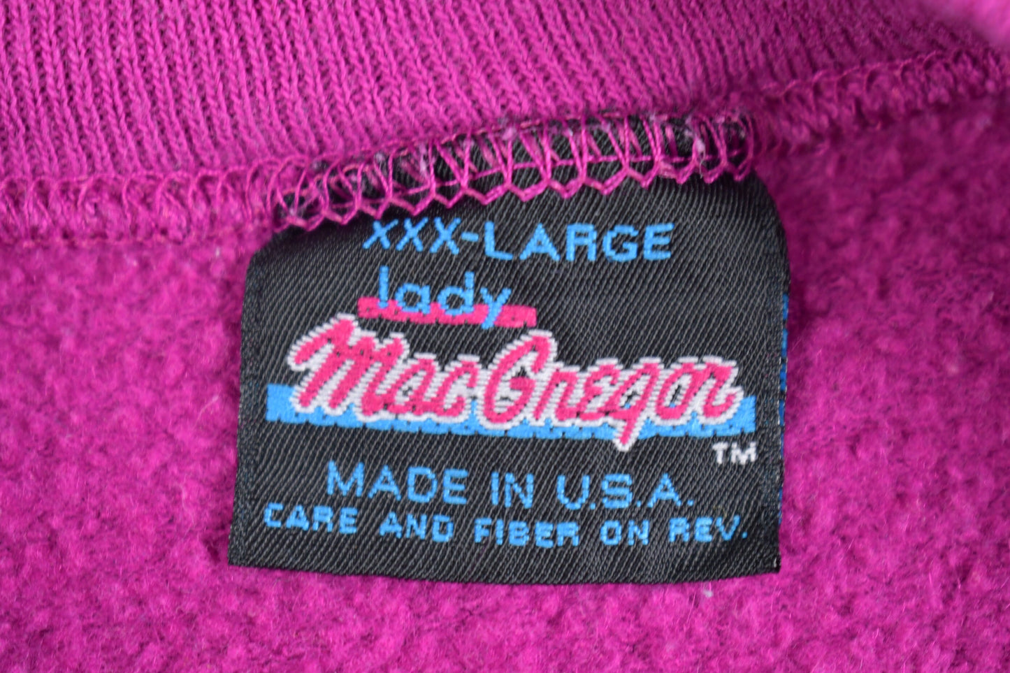 Vintage 1980s Lady MacGregor Blank Raglan Crewneck Sweatshirt / 80s Crewneck / Made In USA / Essential / 80s Blank / Vintage Blanks