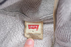 Vintage 1990s Levis Blue Jeans Quarter Zip Sweatshirt