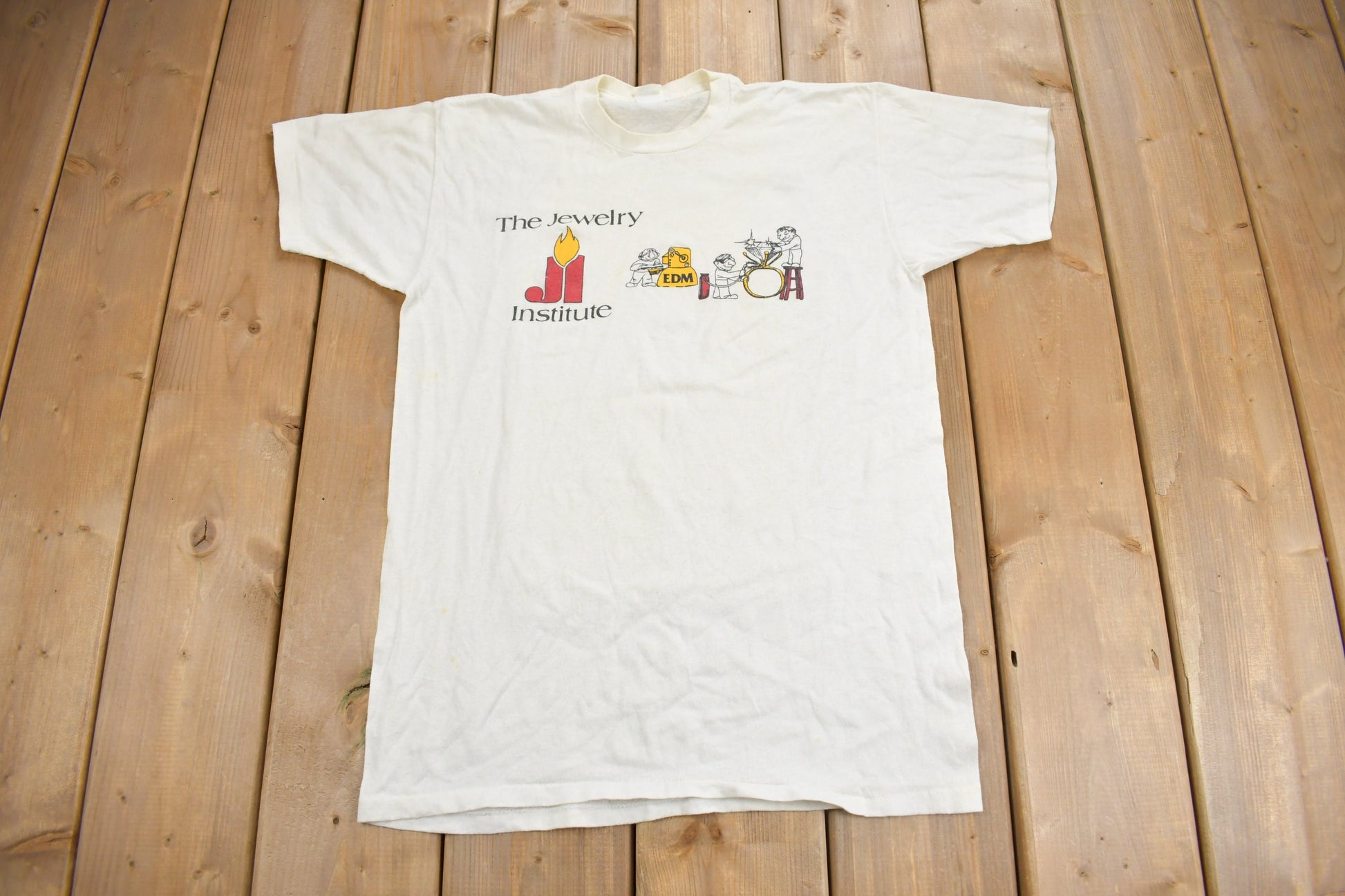 Vintage 1970S The Jewelry Institute Graphic T Shirt
