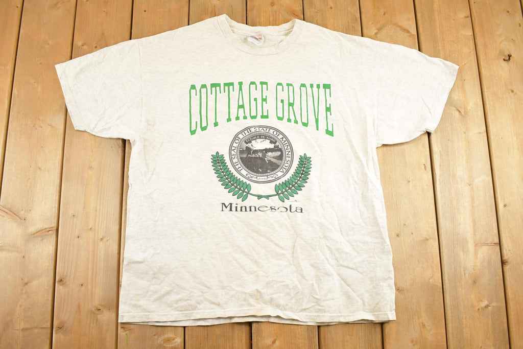 Vintage 1990's Cottage Grove Minnesota Souvenir Travel T-Shirt Mens L