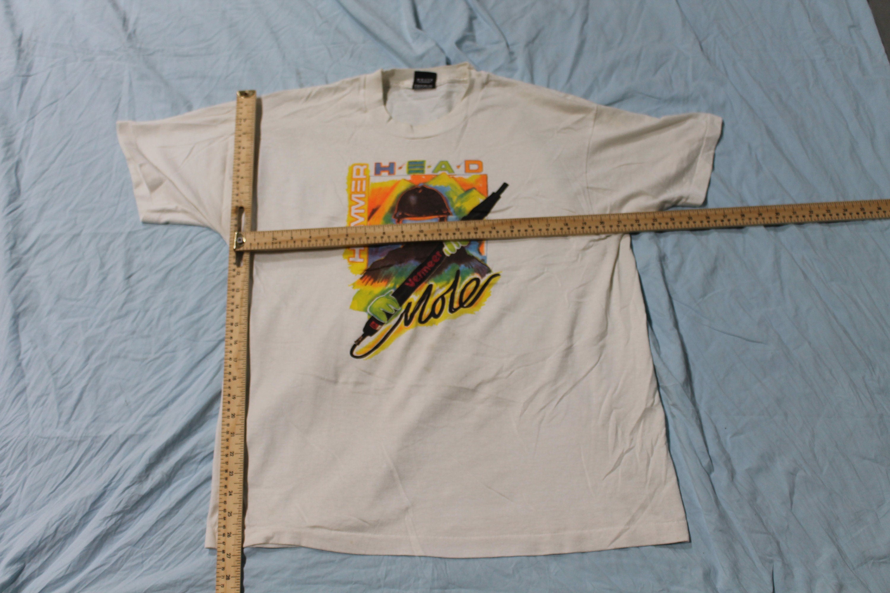 Vintage 1990s Hammer Head Mole Graphic T Shirt
