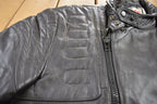 Vintage 1990s MQP Cafe Racer Leather Biker Jacket