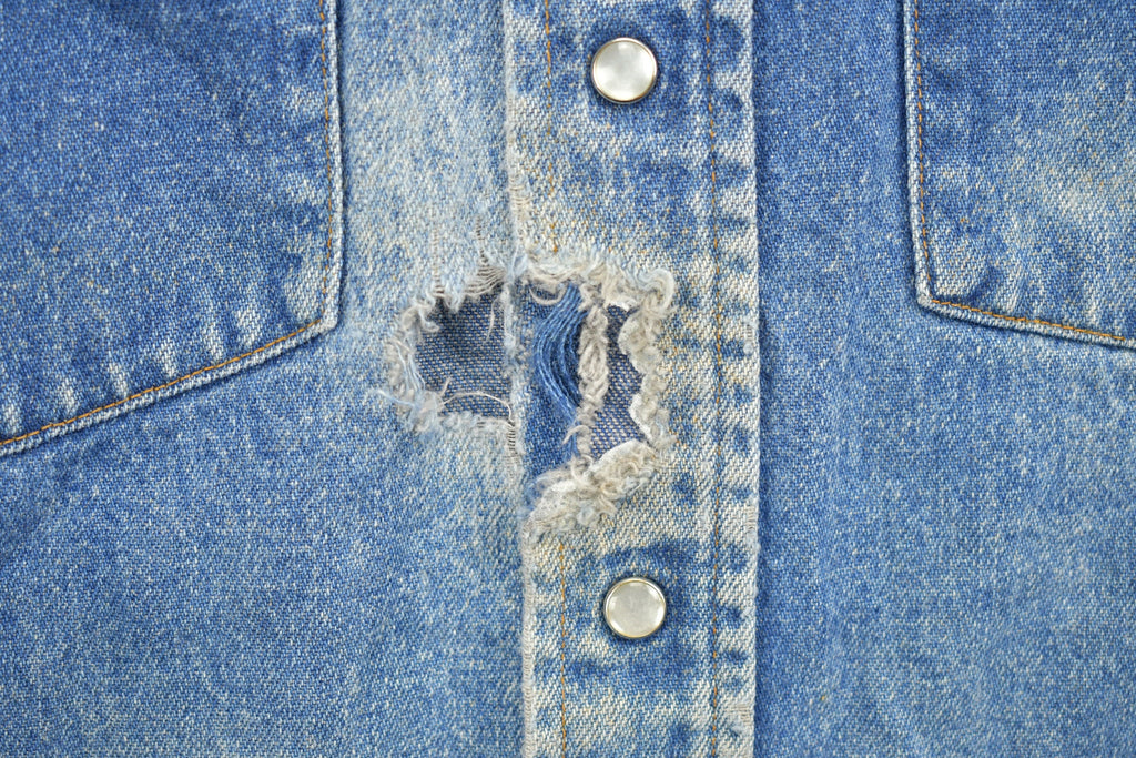 Vintage 1980s Carhartt Pearl Snap Denim Shirt