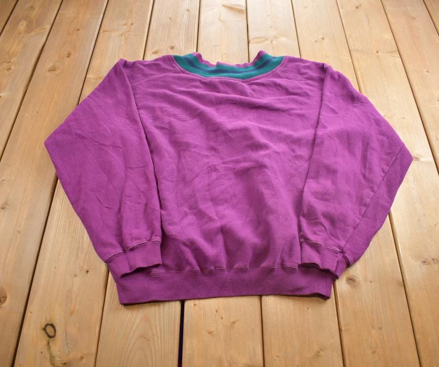 Vintage 1990s Dockers Embroidered V-Neck Sweatshirt