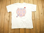 Vintage 1990s Heart Graphic Hugs And Kisses Are My Wishes T Shirt