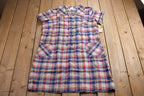 Vintage 1970's Plaid Dress
