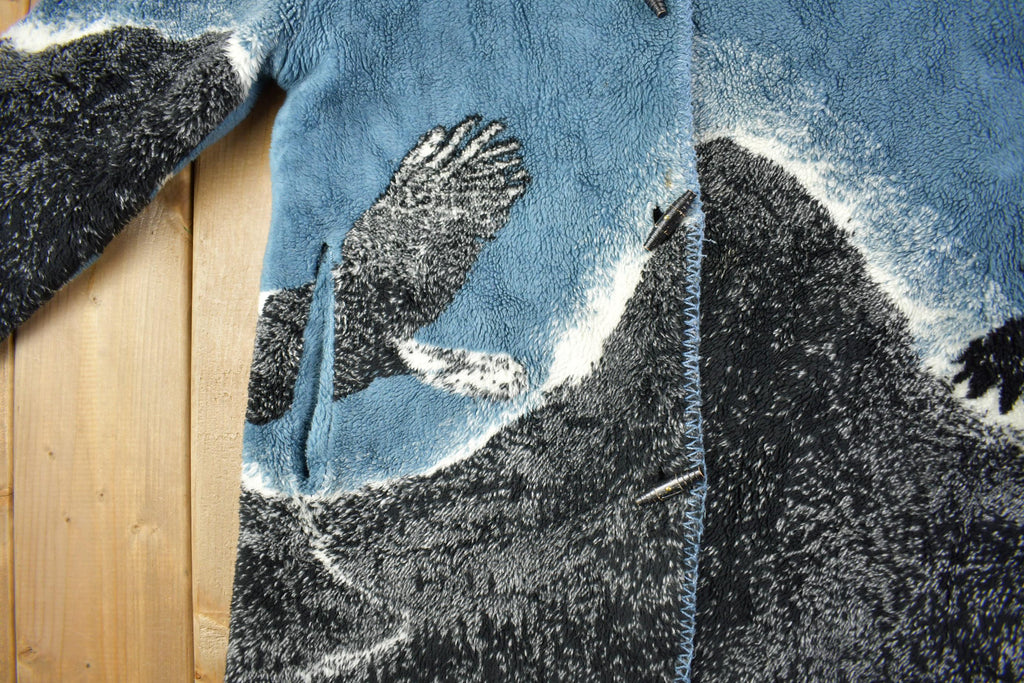Vintage 1990s American Bald Eagle Fleece Sweater