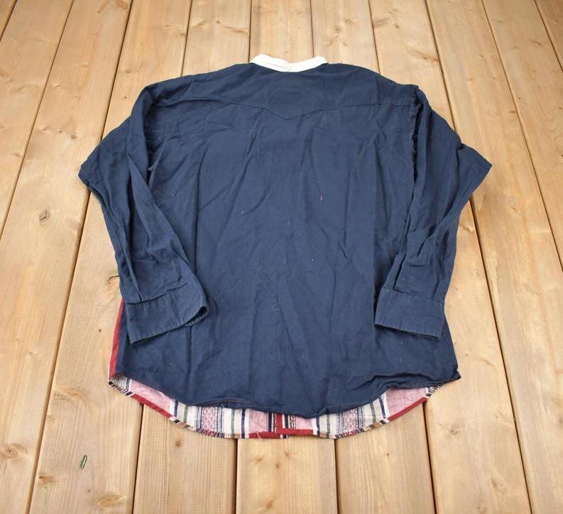 Vintage 1980s Panhandle Slim Blank Button Up Shirt Made In USA