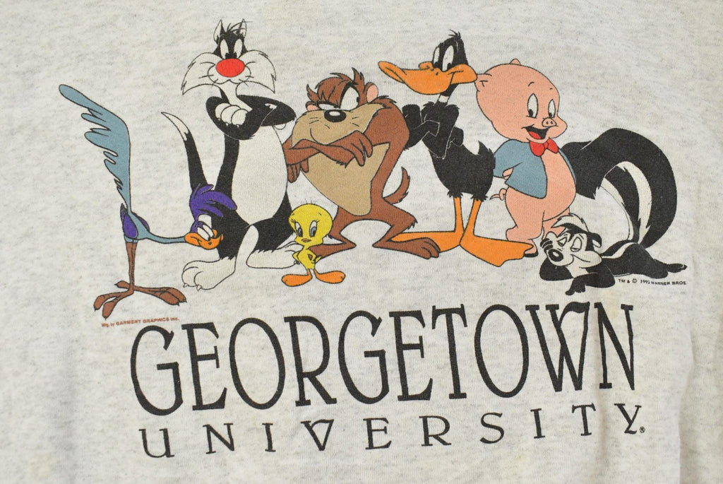 Vintage 1990s Georgetown Hoyas Looney Tunes Collegiate Crewneck Sweatshirt Men's 2XL