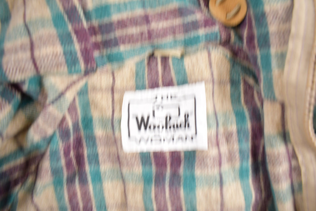 Vintage 1990s Woolrich Womens Plaid Lined Jacket