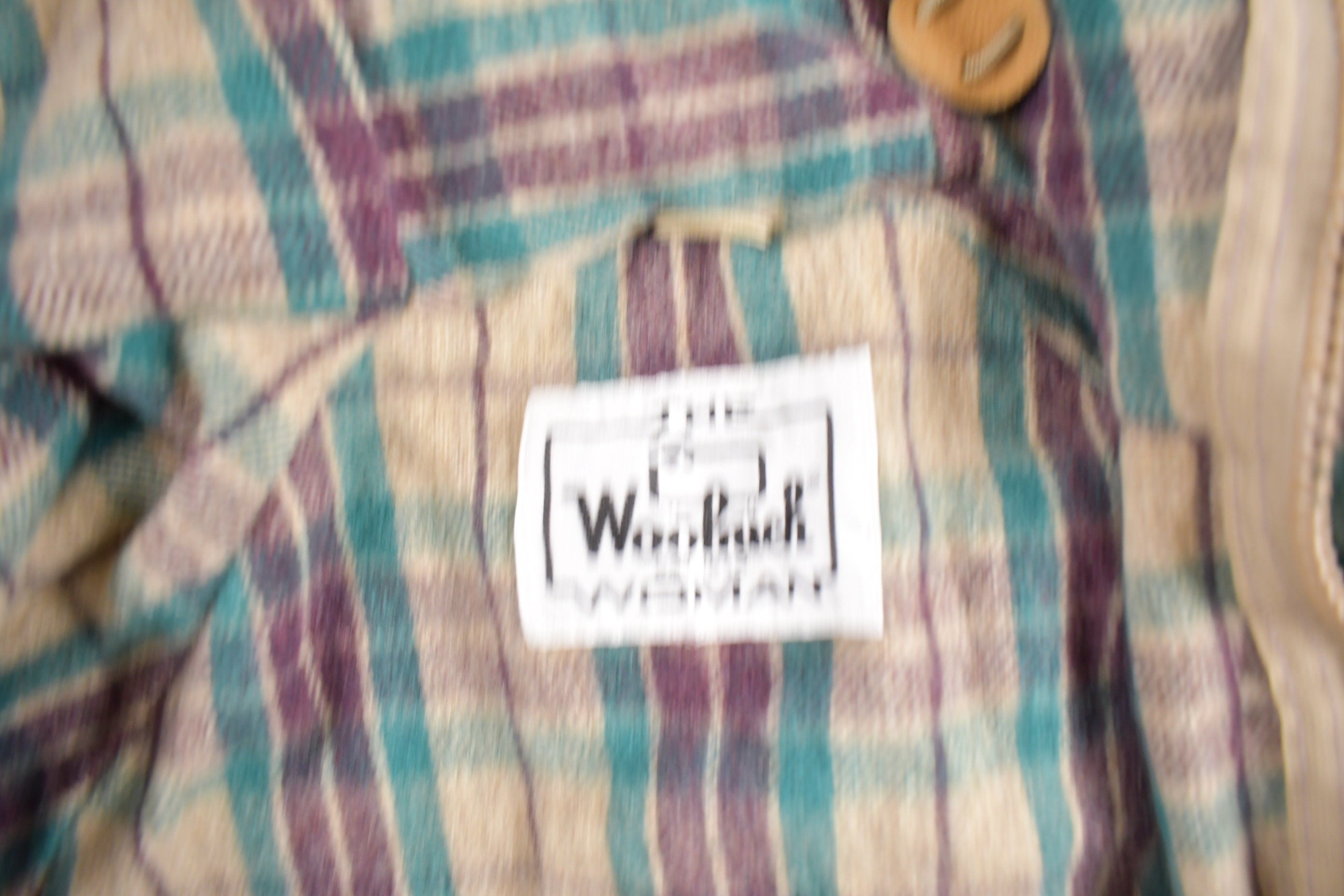Vintage 1990s Woolrich Womens Plaid Lined Jacket