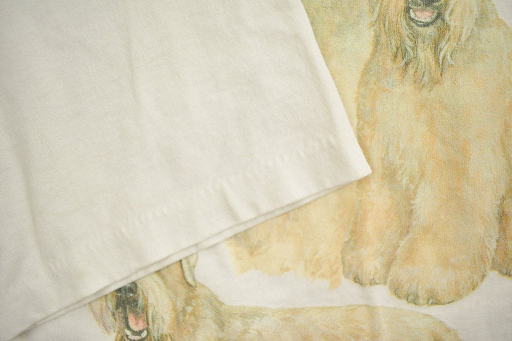 Vintage 1990s Soft-coated Wheaten Terrier Theme Graphic T-Shirt