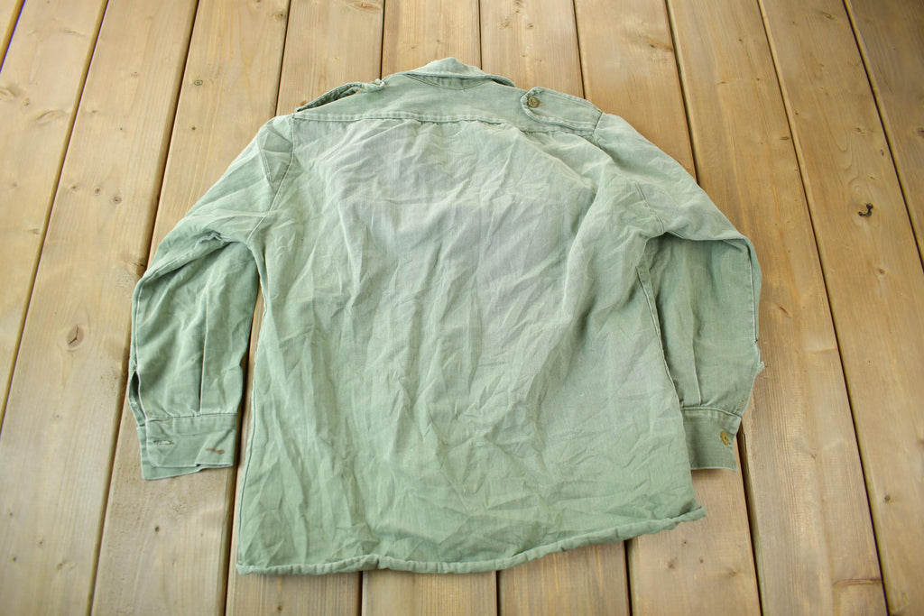 Vintage 1960s OG-107 Military Sateen Jacket /