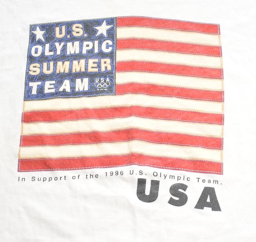 Vintage 1990s U.S.A Olympic Team Graphic T-Shirt