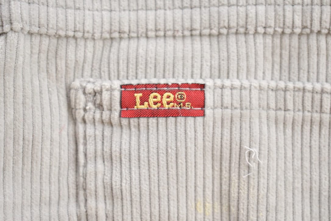 Vintage 1970s Lee Grey Corduroy Trousers Size 24 x 32