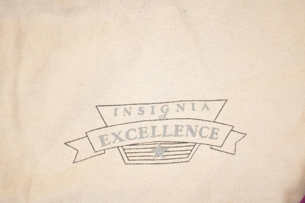 Vintage 1990s Insignia Of Excellence Graphic Print Crewneck Sweatshirt Men's L
