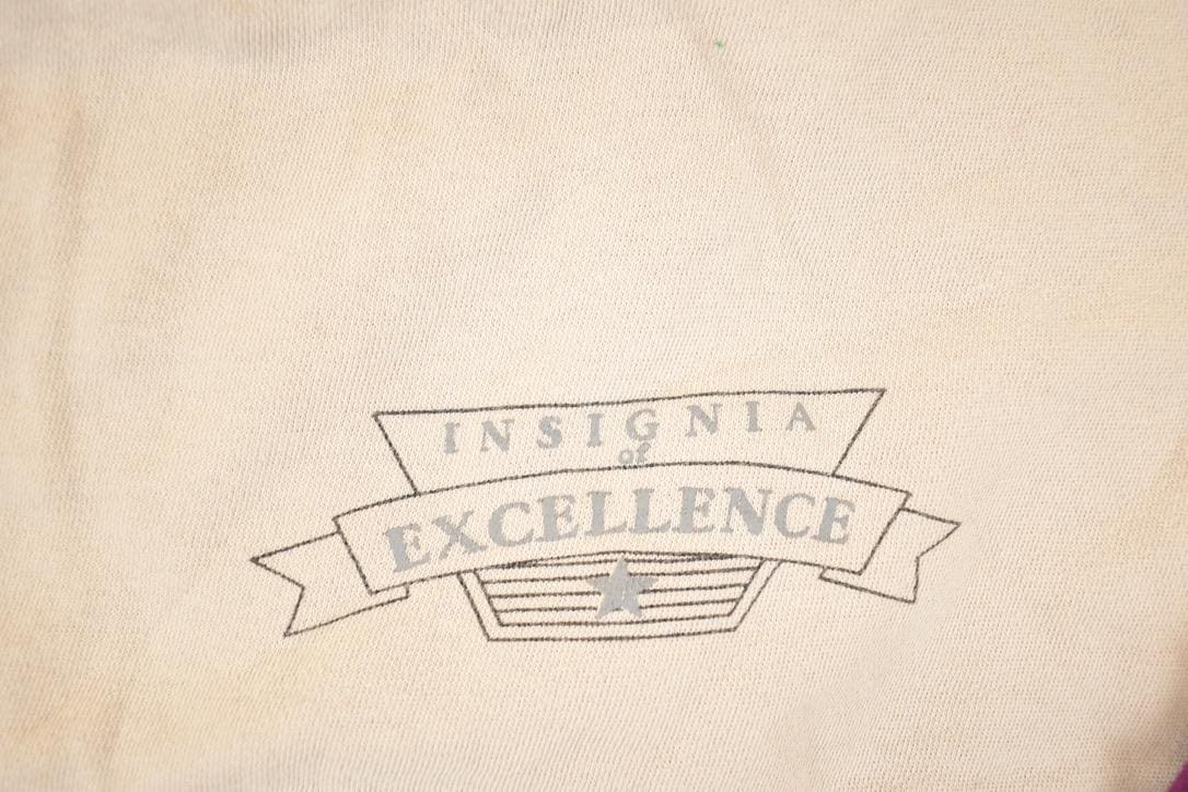 Vintage 1990s Insignia Of Excellence Graphic Print Crewneck Sweatshirt Men's L