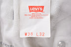 Vintage 1980s Levi's Brown Tab Jeans Size 35 x 24.5