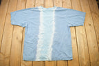 Vintage 1990s Extreme Limit Flaming Skull Tye Dye T Shirt
