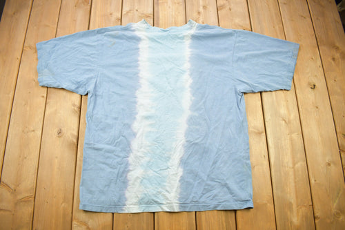 Vintage 1990s Extreme Limit Flaming Skull Tye Dye T Shirt / Vintage T Shirt / Streetwear / Tie Dye / Single Stitch / Made In USA