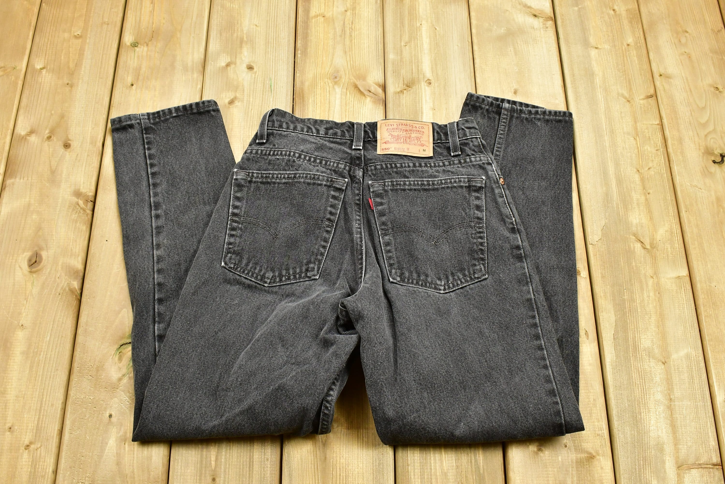 Vintage 1990s Levi's 550 Blank Tab Jeans Size 9