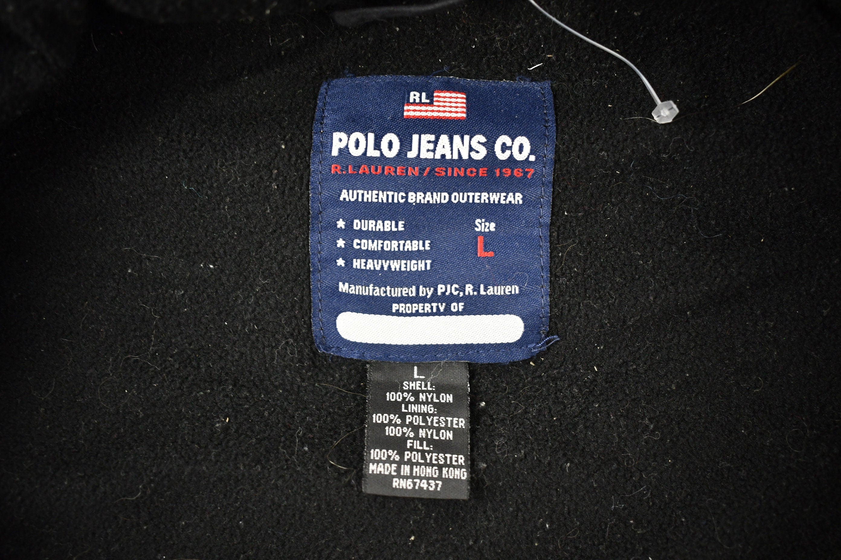 Vintage 1990s Polo Jean Co Ralph Lauren Puffer Jacket