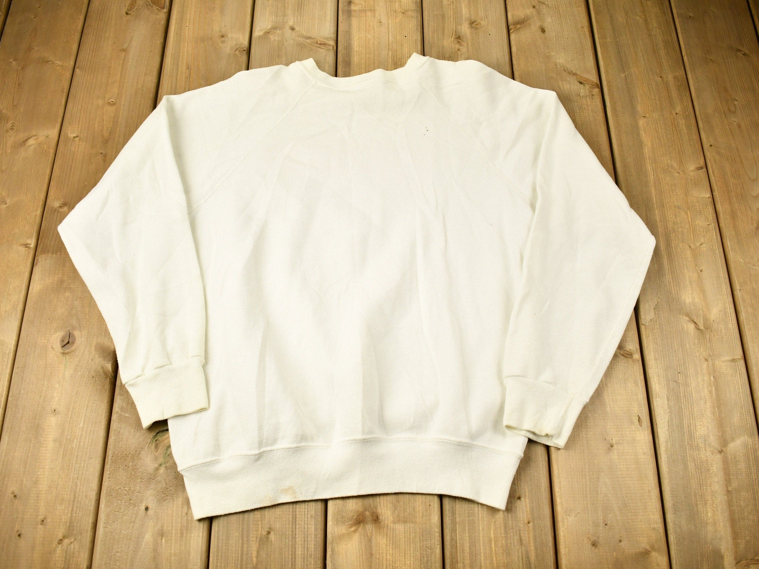 Vintage 1980s Cedar Hills School Raglan Crewneck Sweatshirt