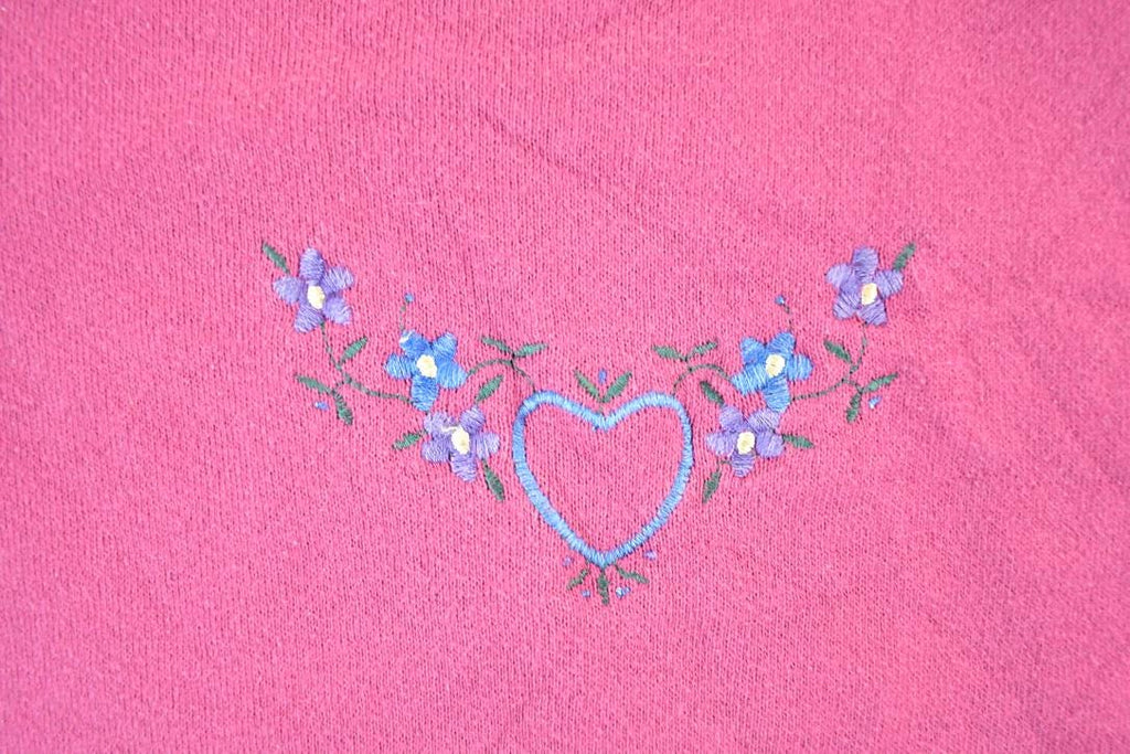 Vintage 1990s Cute Hearts Grandma Crewneck Sweatshirt Womens L