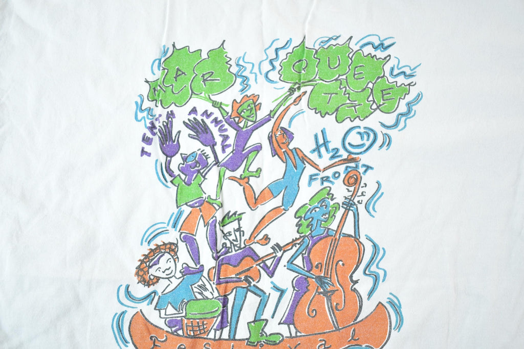 Vintage 1990s H2O Front Festival Souvenir Cartoon T-Shirt Men's L