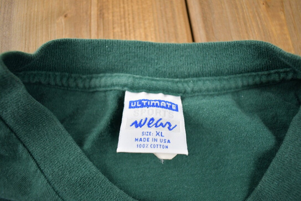 Vintage 1990s Bemidji State Beavers University Graphic T-Shirt Made In USA Cotton