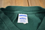 Vintage 1990s Bemidji State Beavers University Graphic T-Shirt Made In USA Cotton