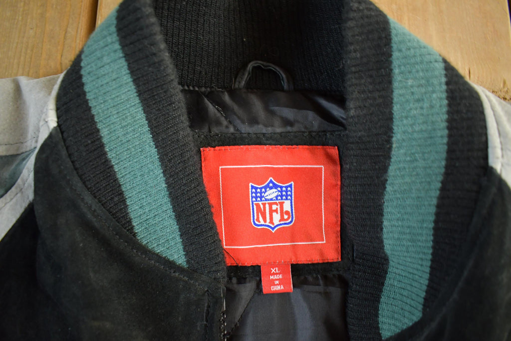 Vintage 2000s Philadelphia Eagles NFL Leather Jacket Men's XL
