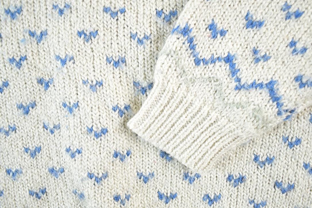 Vintage 1990s Spin 2 Knit Abstract Pattern Crewneck Sweater Womens Large
