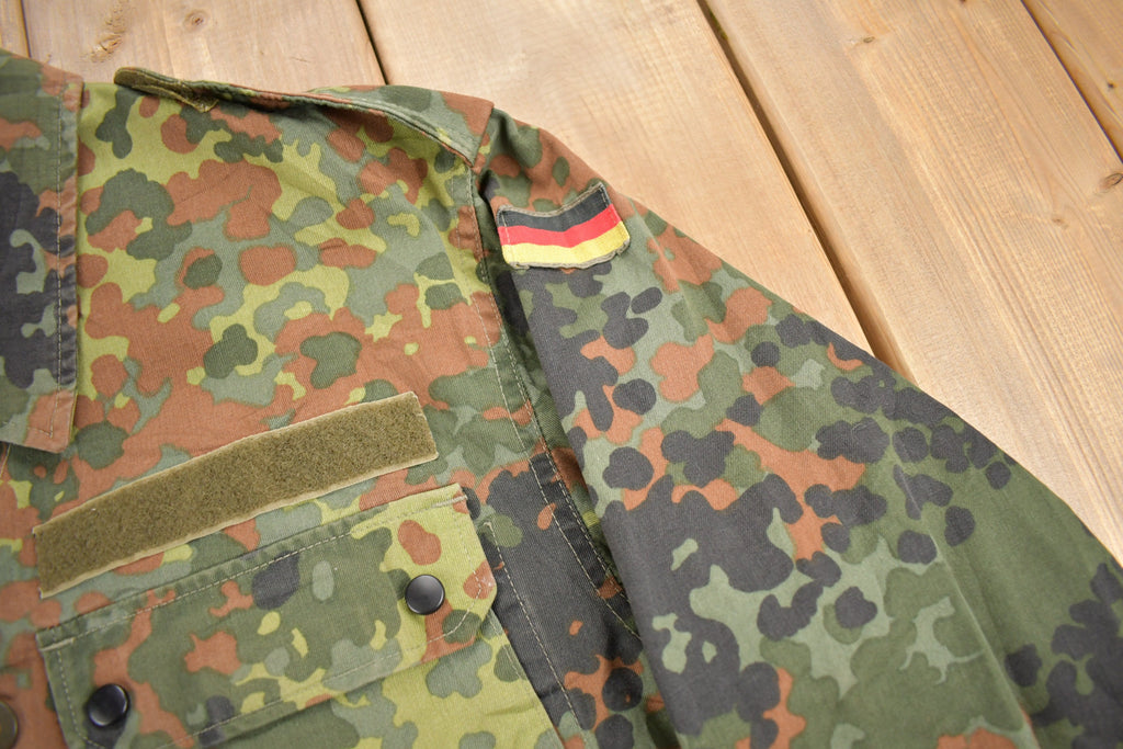 Vintage 1980s Military Camouflaged Jacket