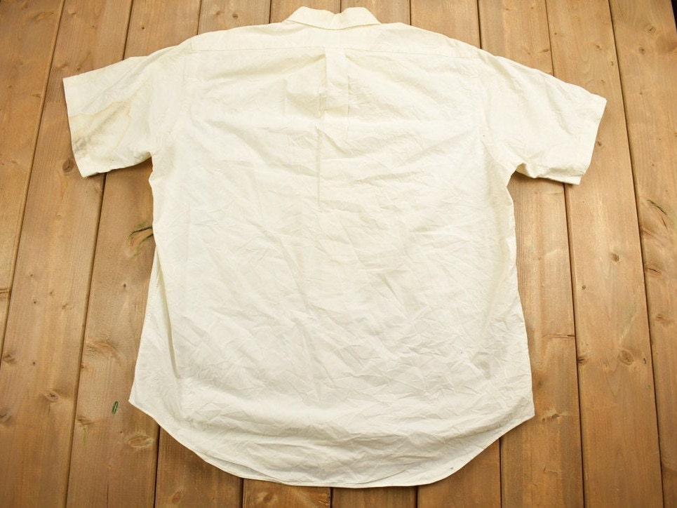 Vintage 1990s Ralph Lauren Polo Blank Button Up Shirt