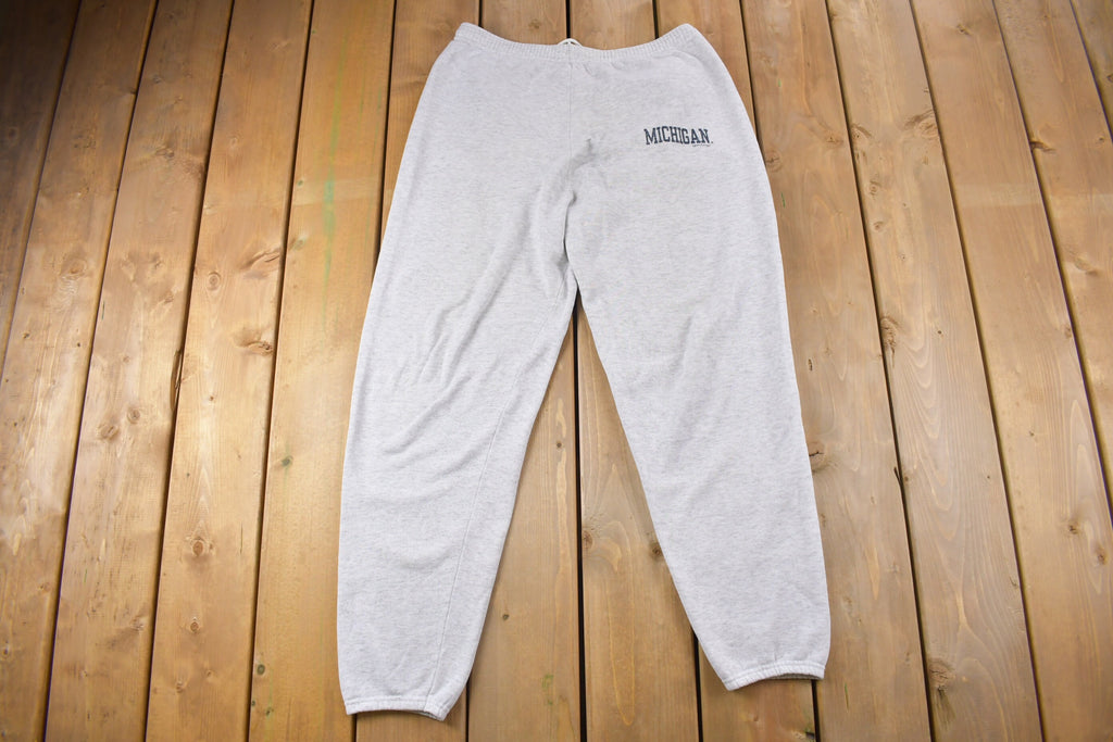 Vintage 1990s Michigan State University Grey Sweatpants 33 x 29