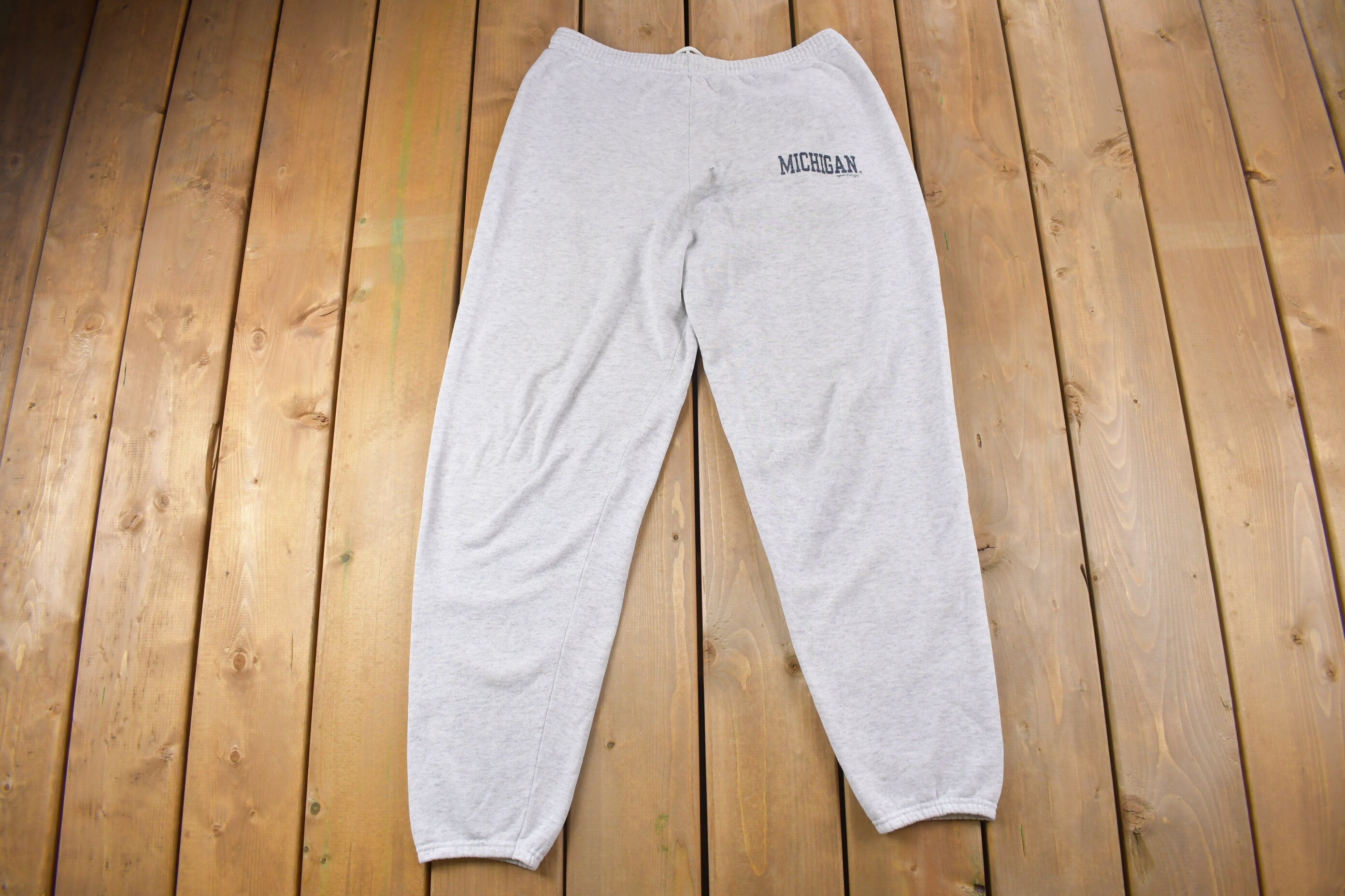 Vintage 1990s Michigan State University Grey Sweatpants 33 x 29