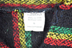 Vintage Knitted Blanket Hooded Sweater