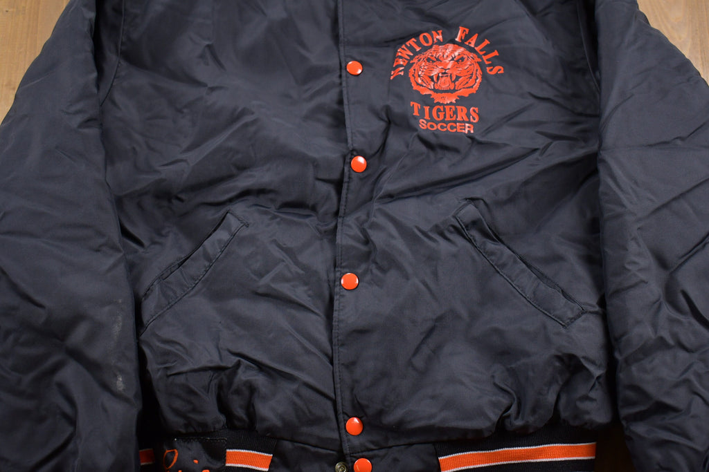 Vintage 1990s Holloway Newton Falls Tigers Bomber Jacket