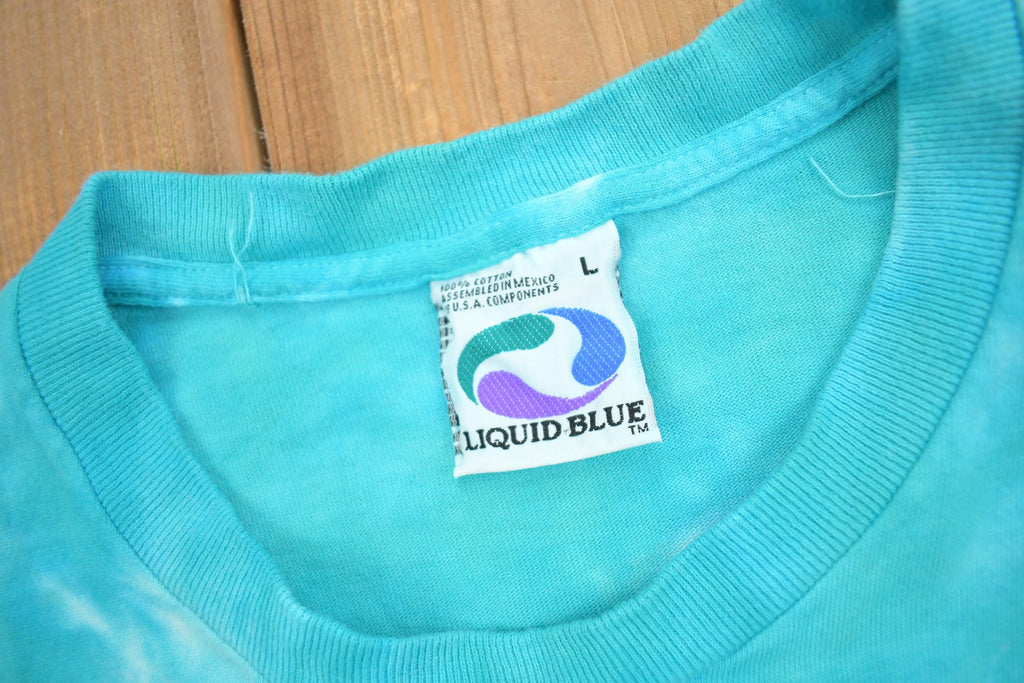 Vintage 1996 Liquid Blue Baby Sea Turtle Graphic T-Shirt Single Stitch
