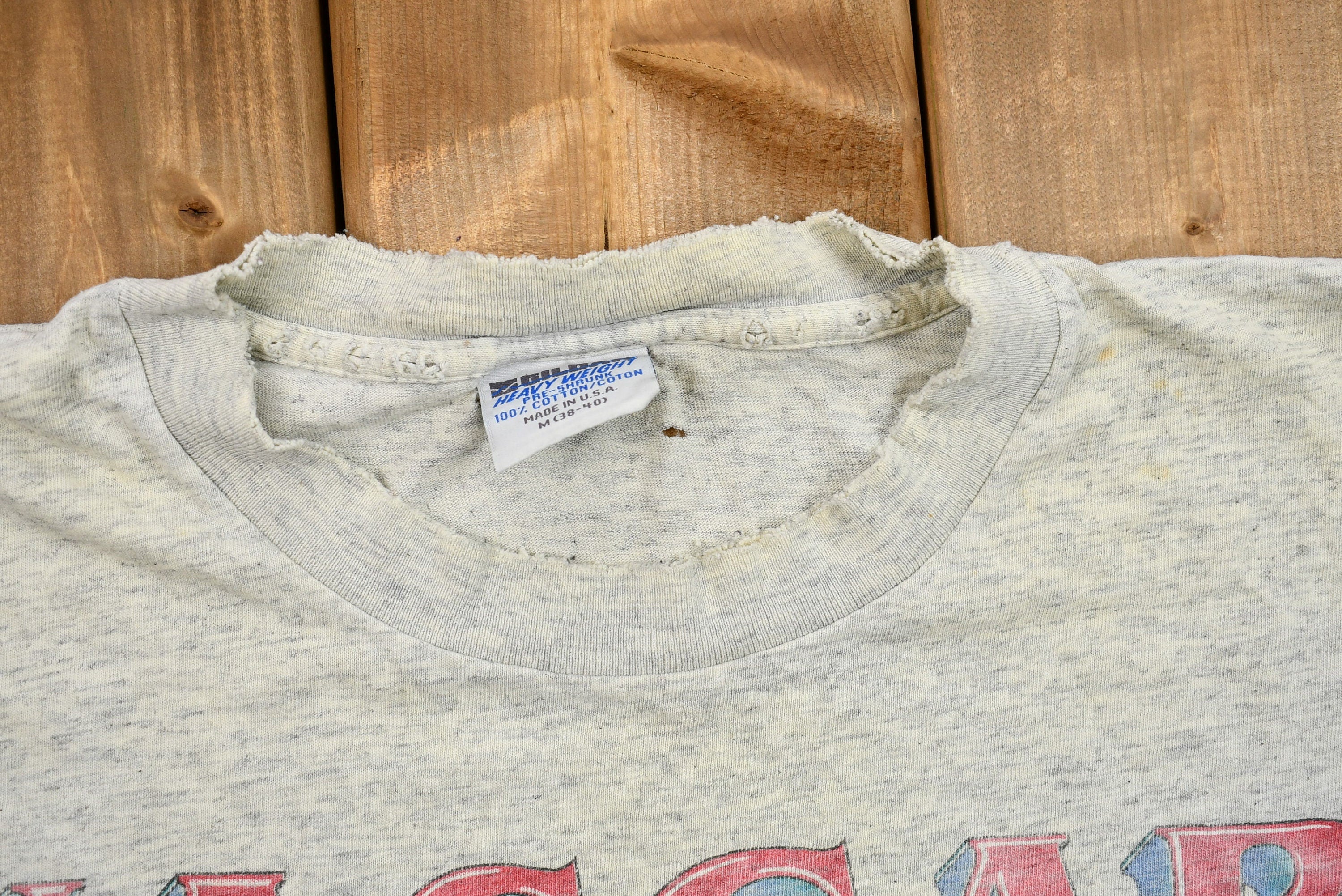 Vintage 1994 Naturally Distressed NASCAR Tour Graphic T-Shirt