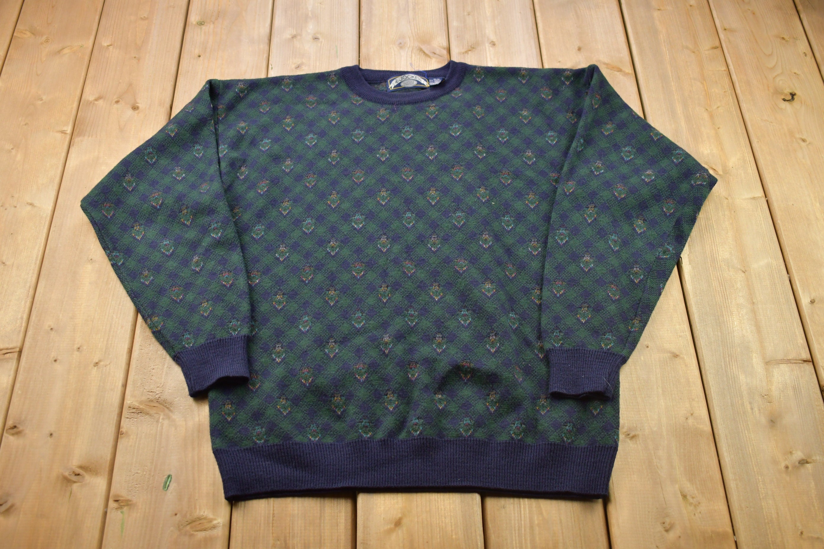 Vintage 1990s Knitted Crewneck Sweater