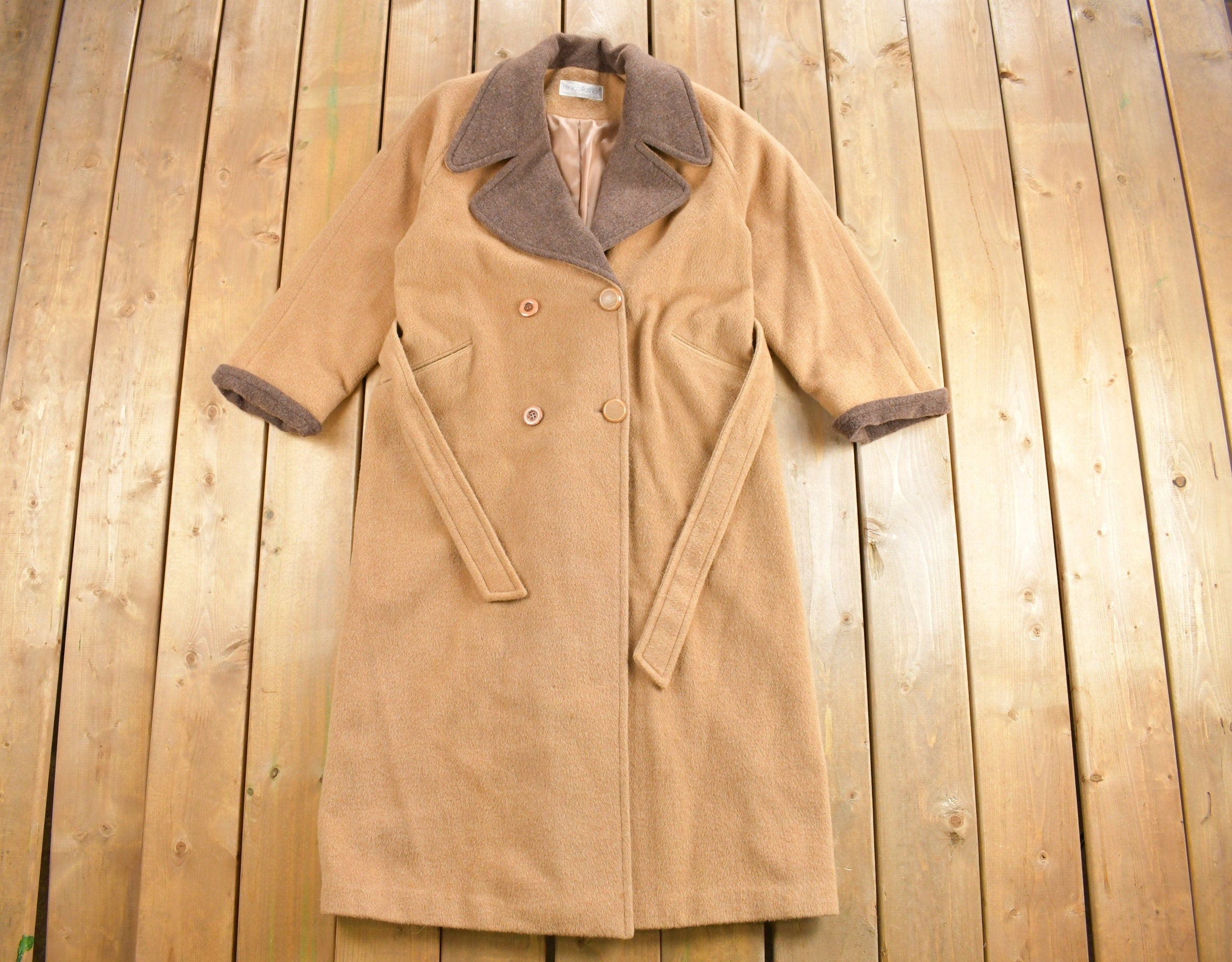 Vintage 1980s Teaco Fashion Full Length Wool