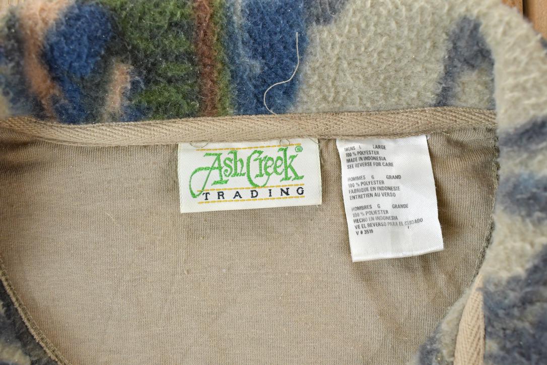 Vintage 1990s Ash Creek Wolves Fleece Sweater