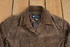 Vintage 1990s Full Length Suede Jacket
