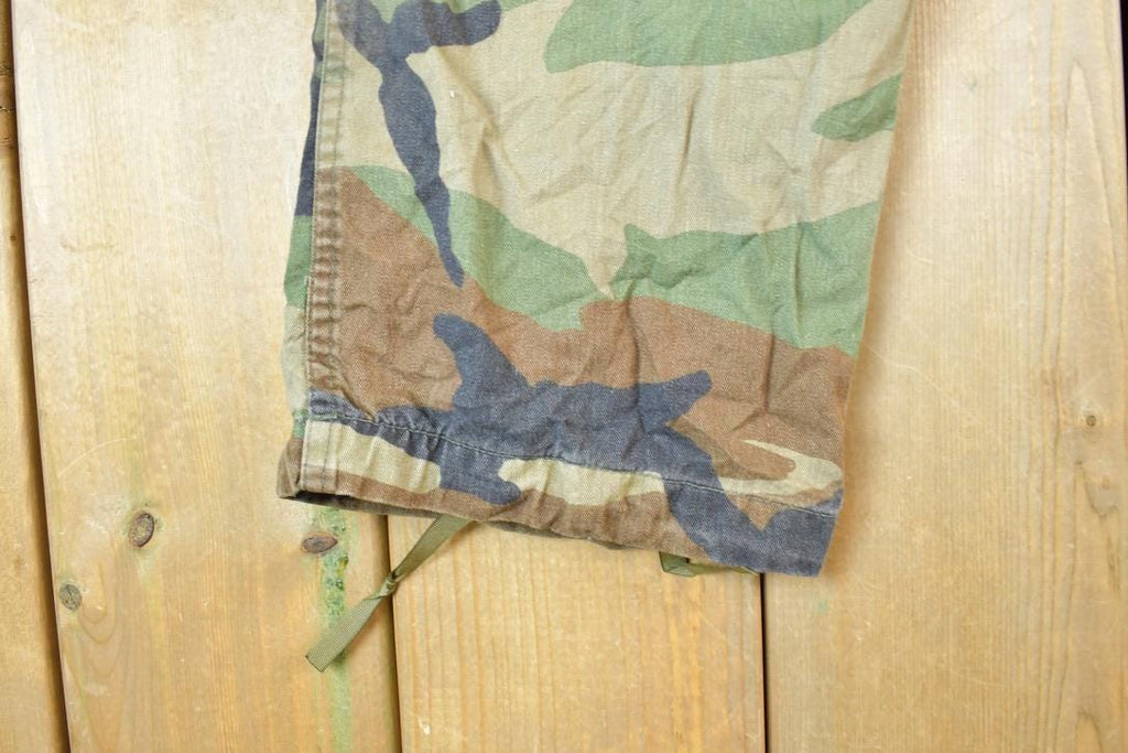 Vintage 1990s Army Camouflage Cargo Pants Size 35 x 26 Made In