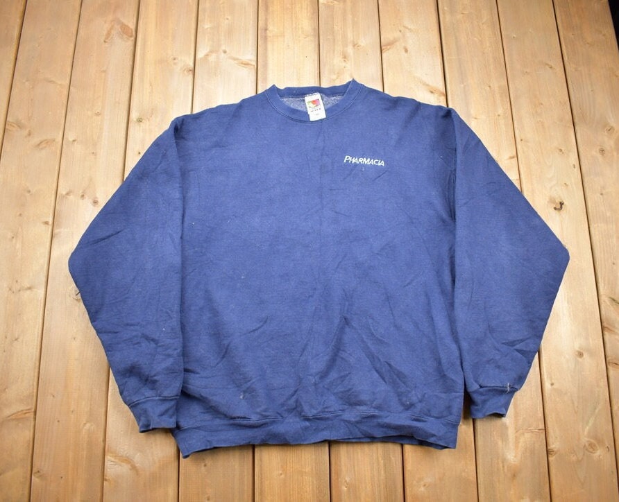 Vintage 1990s Pharmacia Blank Crewneck Sweatshirt